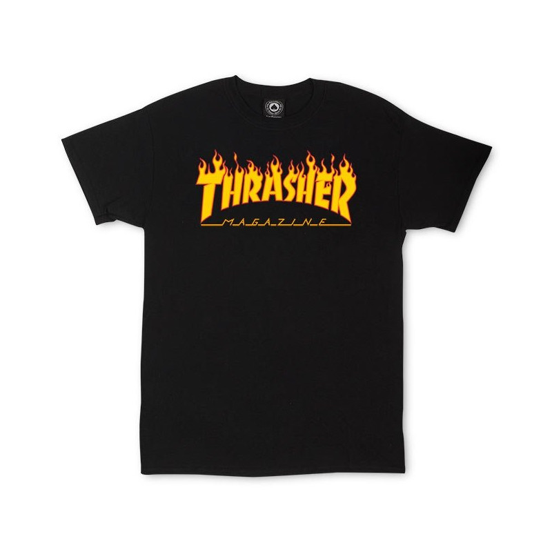 Secret Medieval Biscuit Pánské triko Thrasher Flame Logo / black