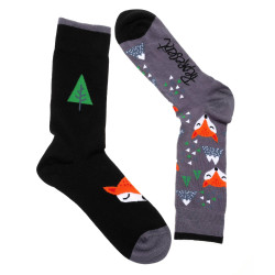 Ponožky REPRESENT Graphix foxes / black/grey