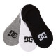Ponožky DC Low Low 3 pack / wht/blk/grey
